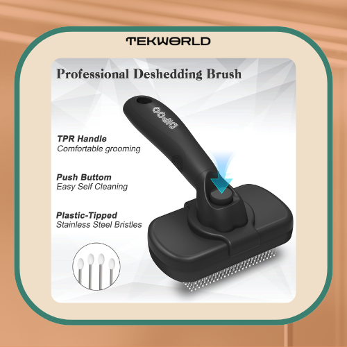 Dipoo Self Cleaning Shedding Brush For Pets