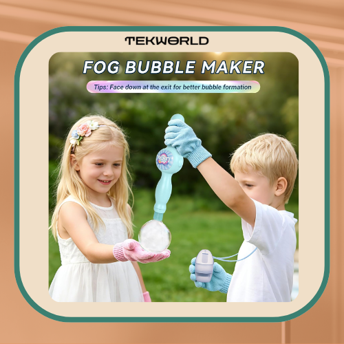 Magic smoke bubble wand