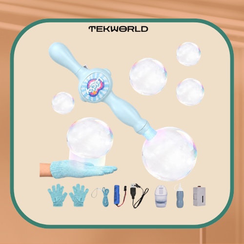 Magic smoke bubble wand